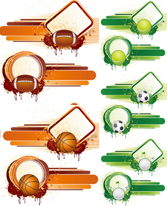 Elements of movement style background design vector