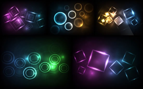 Circular light background art