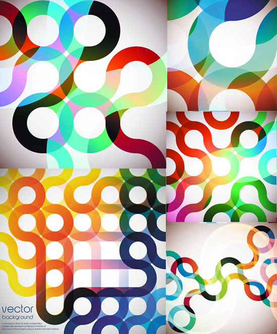 Bright arc background art vector