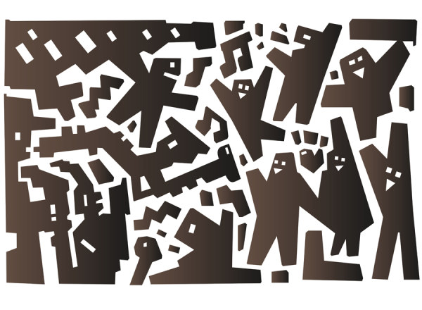 Abstract cartoon characters vector 09