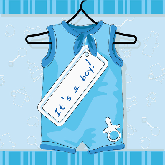 Boy undershirt vector