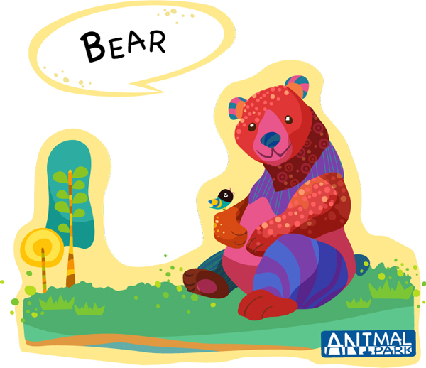 Draw bear vector