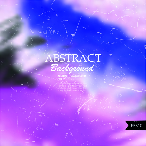 Abstract watercolor grunge backgrounds vector 03