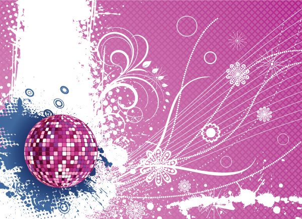 Creative vintage music background vector set 09