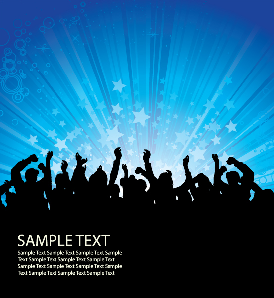 Creative vintage music background vector set 14