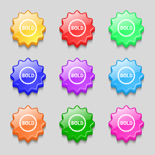 wavy Colourful buttons 