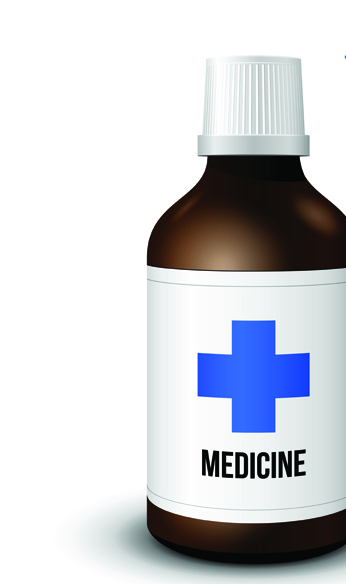 Different Small bottle object vector 05