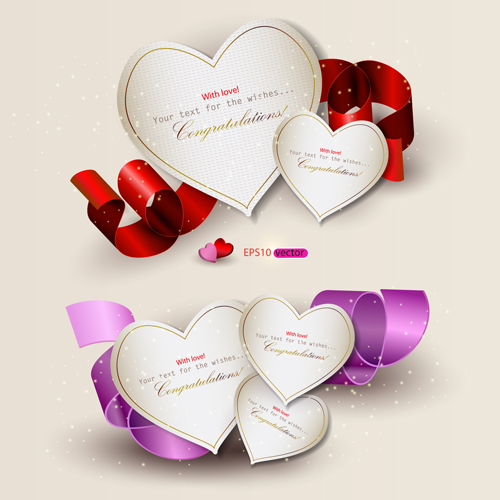 valentine ribbons ribbon cards card 