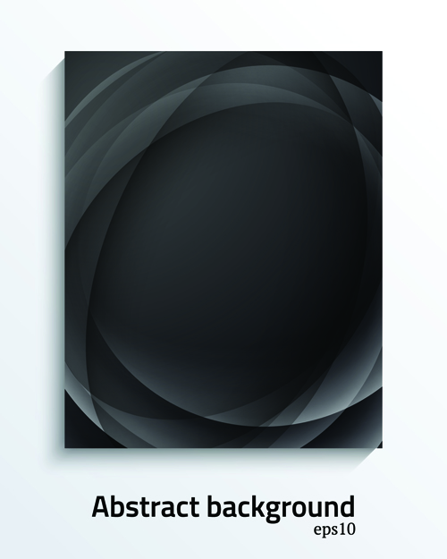 Modern style cover abstract background vector 01