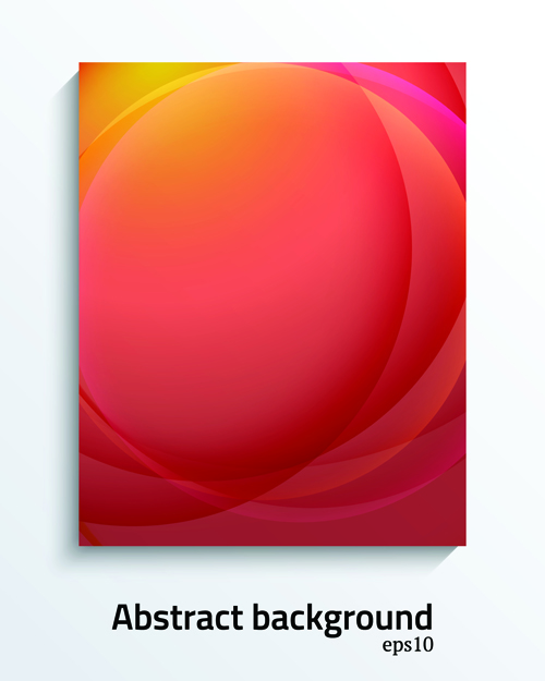 Modern style cover abstract background vector 02