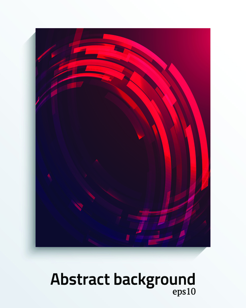 Modern style cover abstract background vector 06
