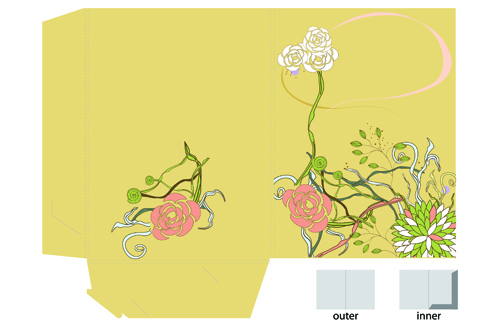 Exquisite of Pattern box design vector 03