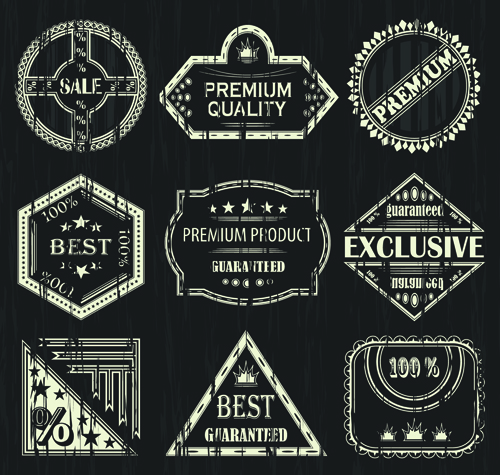 Retro sale labels desing material 04