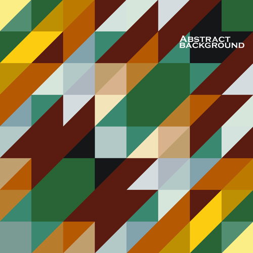 Set of abstract colorful geometric background 02
