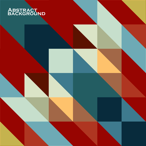 Set of abstract colorful geometric background 05