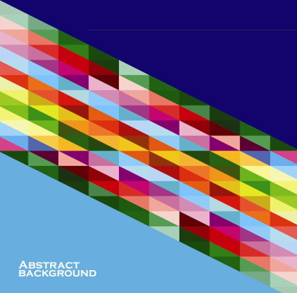 Set of abstract colorful geometric background 08