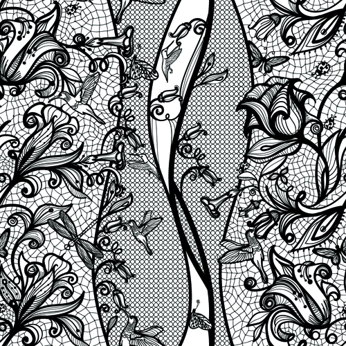 lace creative background graphics 05 Vector black lace creative background graphics 05
