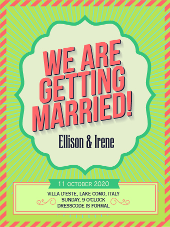 Vintage wedding invitation card creative vector 04