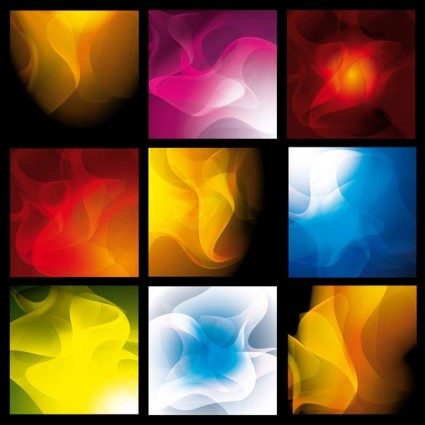 Colored smoke background vectors material
