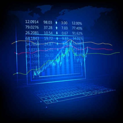 Financial infographics chart vector template Financial infographics chart vector template