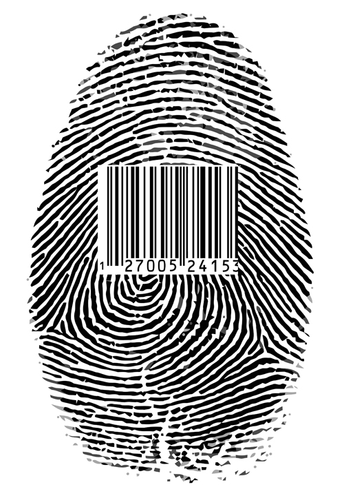 Colored Finger prints elements vector set 05