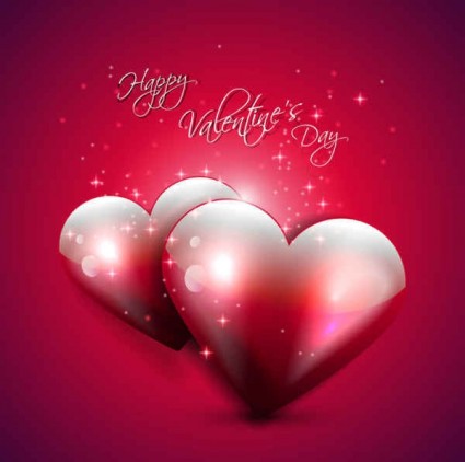 Happy valentine day red backgrounds vector Happy valentine day red backgrounds vector