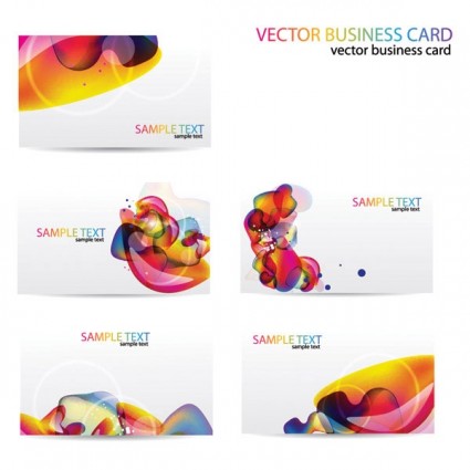 Business card abstract Illustration vector 01 Business card abstract Illustration vector 01