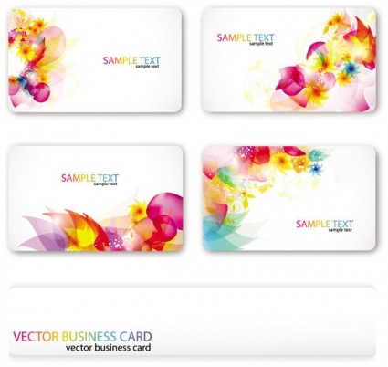 Business card abstract Illustration vector 02 Business card abstract Illustration vector 02