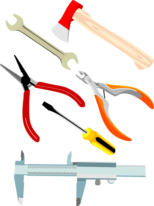 Various of life tool vector set 01