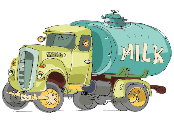 Lovely Hand draw Cartoon car vector set 01