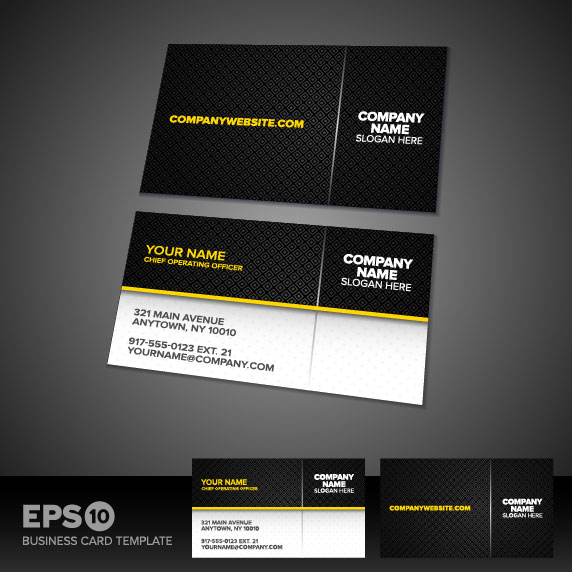 Business card templates vector 02