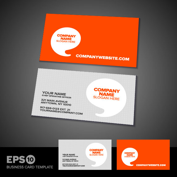 Business card templates vector 05