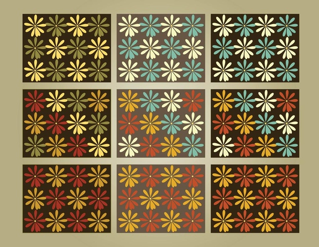 free Flower Patterns vector