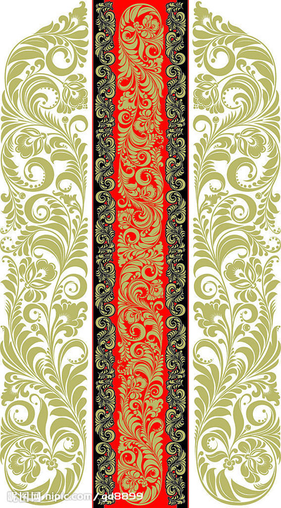 Tang grass Border vector