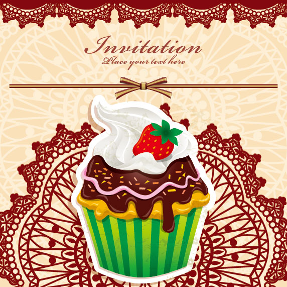 Cake packaging vector