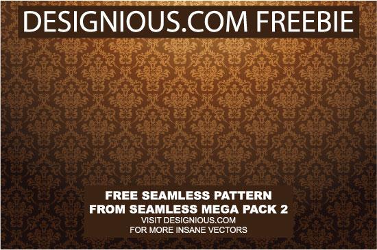 Continuous decorative pattern background vector