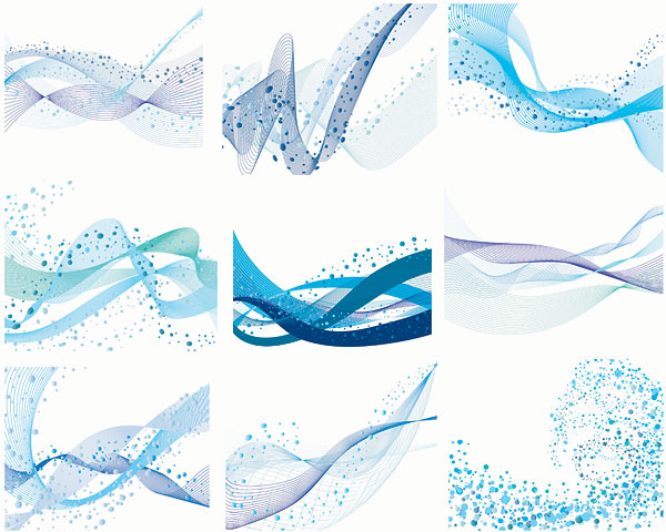 Line and point backgrounds vector
