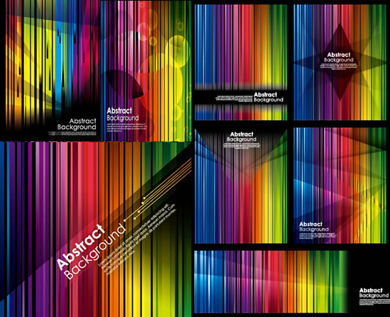 Colorful striped background vector