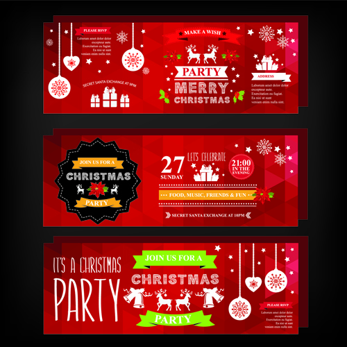 party invitation christmas banners 2015 