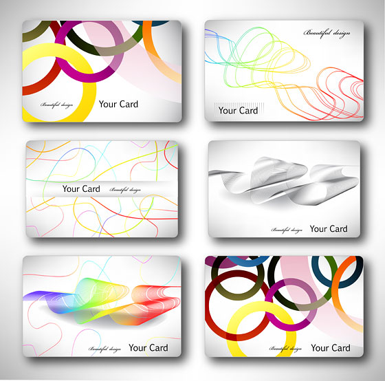 Messy lines dynamic lines circular cards business cards buckle background 