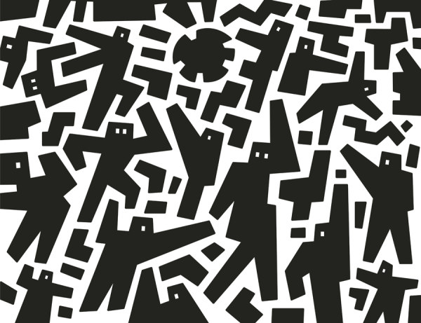 Abstract cartoon characters vector 02