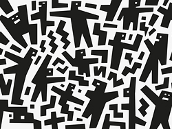 Abstract cartoon characters vector 03