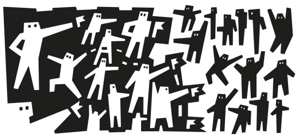 Abstract cartoon characters vector 04