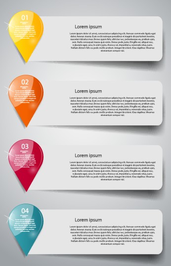 Creative number business banner template 03