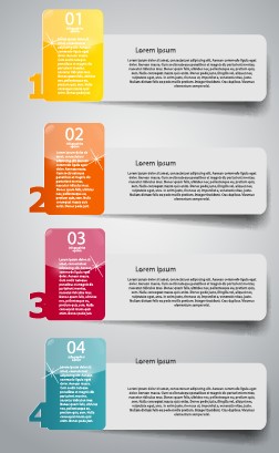 Creative number business banner template 04