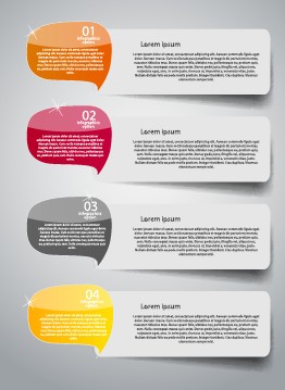 Creative number business banner template 05