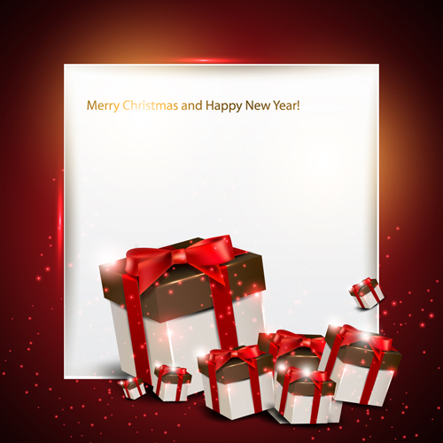 Christmas Gifts elements art vector graphic 05