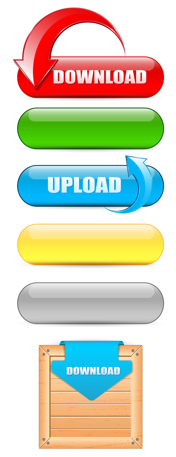 Color Web Buttons vector 01