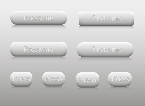 Color Web Buttons vector 04