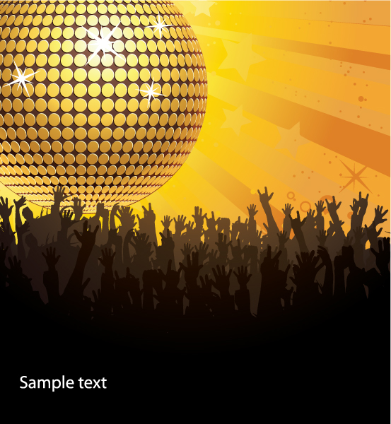 Creative vintage music background vector set 11